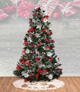 Tutumi, vánoční ozdoby na stromeček 30ks SYSD1688-064, stříbrná, CHR-08414