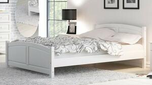 Dřevěná postel Mela 140x200 + rošt ZDARMA (Barva dřeva: Borovice)