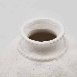 EDG Cementová váza bílá dekor antika