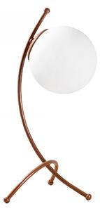 Opviq Stolní lampa Ayva bílá/měď