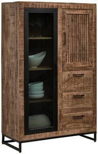 VYSOKÁ KOMODA, mangové dřevo, přírodní barvy, světle hnědá, 90/142/40 cm Carryhome - Vysoké komody