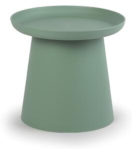 Plastový kávový stolek FUNGO, průměr 50 cm, zelený