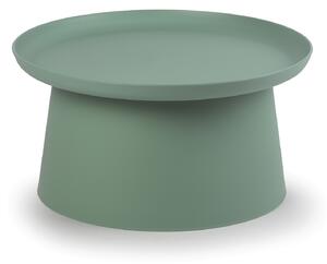 Plastový kávový stolek FUNGO, průměr 70 cm, zelený