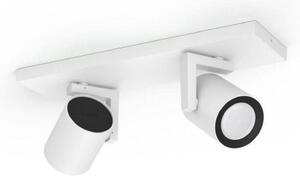 Philips Hue 50622/31/P7 Hue WACA Argenta bodové LED svítidlo GU10 2x5,7W 350lm 2000-6500K RGB IP20 bílá