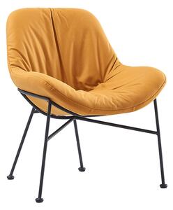 TEMPO Jídelní židle, látka s efektem broušené kůže, camel, KALIFA