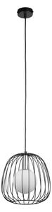 Lustr na lanku BELL 1xG9/12W/230V pr. 24 cm černá/lesklý chrom