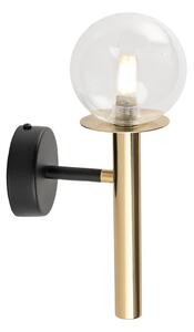 Nástěnná lampa DAISY 1xG9/12W/230V zlatá/černá/čirá