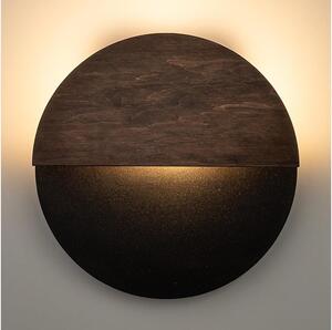LED Nástěnné svítidlo LUNA LED/7W/230V pr. 26 cm černá/hnědá