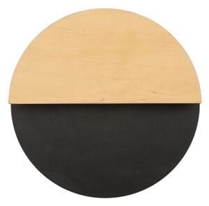 LED Nástěnné svítidlo LUNA LED/7W/230V pr. 26 cm černá/béžová