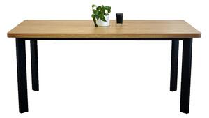 Jídelní stůl s masivní dubovou deskou Gloria 1600 x 900 mm