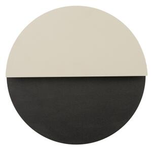 LED Nástěnné svítidlo LUNA LED/7W/230V pr. 26 cm černá/béžová