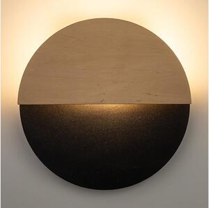 LED Nástěnné svítidlo LUNA LED/7W/230V pr. 26 cm černá/béžová