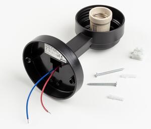 Brilagi - Venkovní nástěnné svítidlo HARBOR 1xE27/40W/230V IP33 černá/čirá