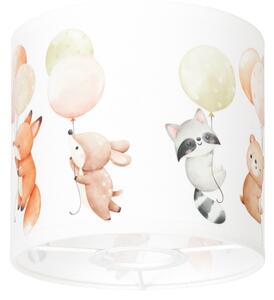 Brilagi - Stínidlo univerzální BOBO E27 pr. 15 cm bílá/zvířátka