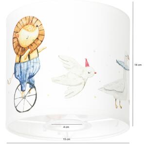 Brilagi - Stínidlo univerzální BOBO E27 pr. 15 cm bílá/zvířátka