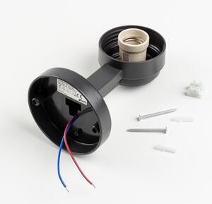 Brilagi - Venkovní nástěnné svítidlo HARBOR 1xE27/40W/230V IP33 antracit/čirá