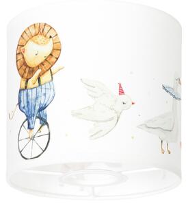 Brilagi - Stínidlo univerzální BOBO E27 pr. 15 cm bílá/zvířátka