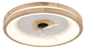 Globo 03650 - LED Stropní svítidlo s ventilátorem GATIAN LED/30W/230V hnědá + DO