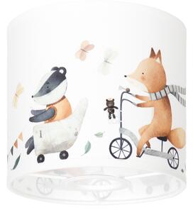 Brilagi - Stínidlo univerzální BOBO E27 pr. 15 cm bílá/zvířátka