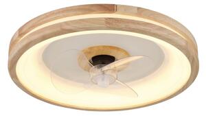 Globo 03650 - LED Stropní svítidlo s ventilátorem GATIAN LED/30W/230V hnědá + DO