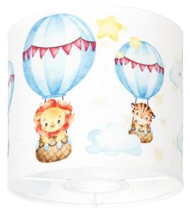 Brilagi - Stínidlo univerzální BOBO E27 pr. 15 cm bílá/zvířátka