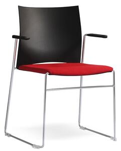 RIM - Konferenční židle WEB 101 s čalouněným sedákem a područkami