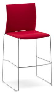 RIM - Barová židle WEB 302 s čalouněným sedákem a opěrákem