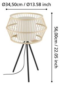 Eglo 390235 - Stolní lampa MONTERROSO 1xE27/40W/230V bambus