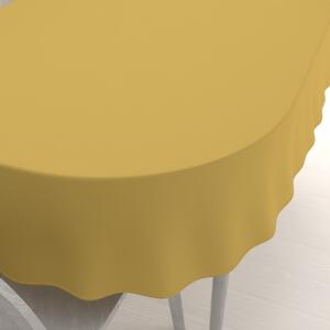 Biante Dekorační oválný ubrus Rongo RG-098 Hořčicový 50x100 cm