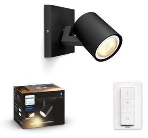 Philips Hue WA Runner bodové LED svítidlo GU10 5W 350lm 2200-6500K IP20 černá +ovladač