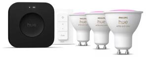 Philips Hue WCA 3x LED žárovka, 4,2W, 400lm, ovladač, bridge