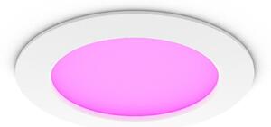 Philips Hue WCA Slim L zápustné svítidlo LED 12W 980lm 2200-6500K RGB CRI80 17cm kulaté IP44, bílé