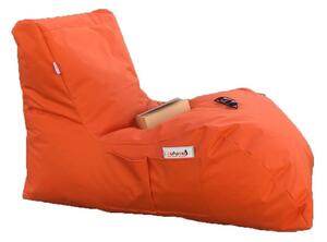 Hanah Home Sedací vak ve tvaru lenošky Daybed oranžový