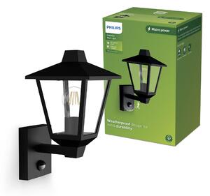 Philips WA UP Kinno venkovní nástěnné svítidlo E27, 25 W, IP44, bez žárovky, černá