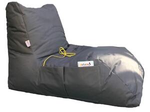 Hanah Home Sedací vak ve tvaru lenošky Daybed šedý