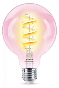 WiZ Smart LED Žárovka s tradičním vzhledem, čirá, 40 W 470lm 2200-6500K (RGB) G95 E27