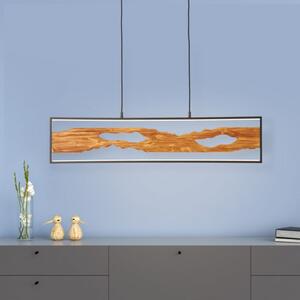 Brilliant G99821/76 Závěsné LED svítidlo CHAUMONT & FSC dřevo