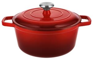 Silvercrest® Litinový hrnec Premium, Ø 26 cm (červená) (100409470003)