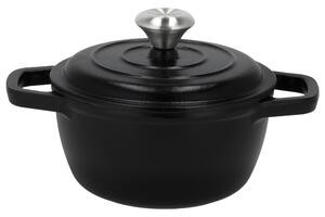 Silvercrest® Litinový hrnec Premium, Ø 16 cm (černá) (100409320001)
