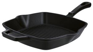 Silvercrest® Litinová grilovací pánev Premium, Ø 25 cm (hranatá, černá) (100409824001)