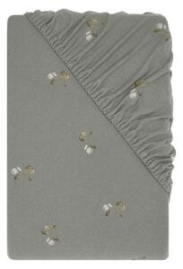 Livarno® Žerzejové napínací prostěradlo, 90-100 x 200 cm (květiny) (100409347002)