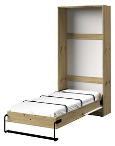 Výklopná postel 90 NERO 15 Domel 104/220/40 barva: dub artisan/černý mat/bílý mat