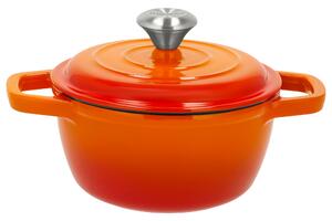 Silvercrest® Litinový hrnec Premium, Ø 16 cm (oranžová) (100409320004)