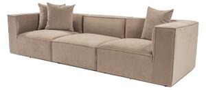 Hanah Home Třímístná pohovka Sora 325 cm cappucino