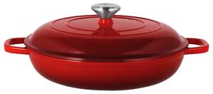 Silvercrest® Litinová servírovací pánev Premium, Ø 30 cm (červená) (100409626003)