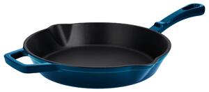 Silvercrest® Litinová grilovací pánev Premium, Ø 25 cm (kulatá, modrá) (100409824012)