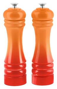 Silvercrest® Sada mlýnků na sůl a pepř (oranžová) (100409709002)