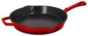 Silvercrest® Litinová pánev Premium, Ø 30 cm (červená) (100409471004)