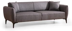 Hanah Home Třímístná rozkládací pohovka Belissimo 220 cm tmavě šedá