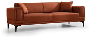 Hanah Home Třímístná rozkládací pohovka Horizon 230 cm cihlově oranžová